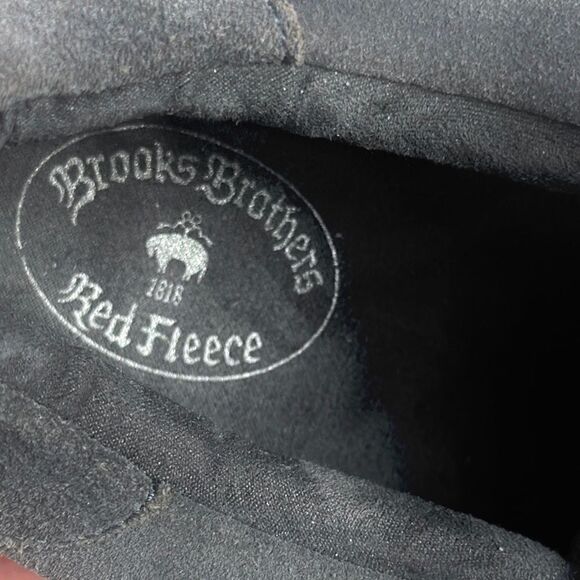 Brooks Brothers Red Fleece Gray Leather Suede  Lace Up Sneakers size 11 - Picture 12 of 13
